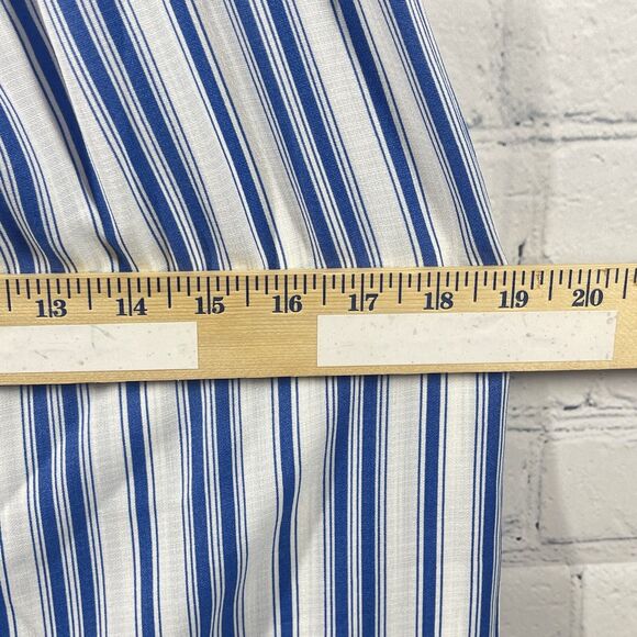 MISA Mini Dress Womens XS Stripe 100% Linen Coastal Coquette Ruffle Beach Resort - Picture 9 of 11